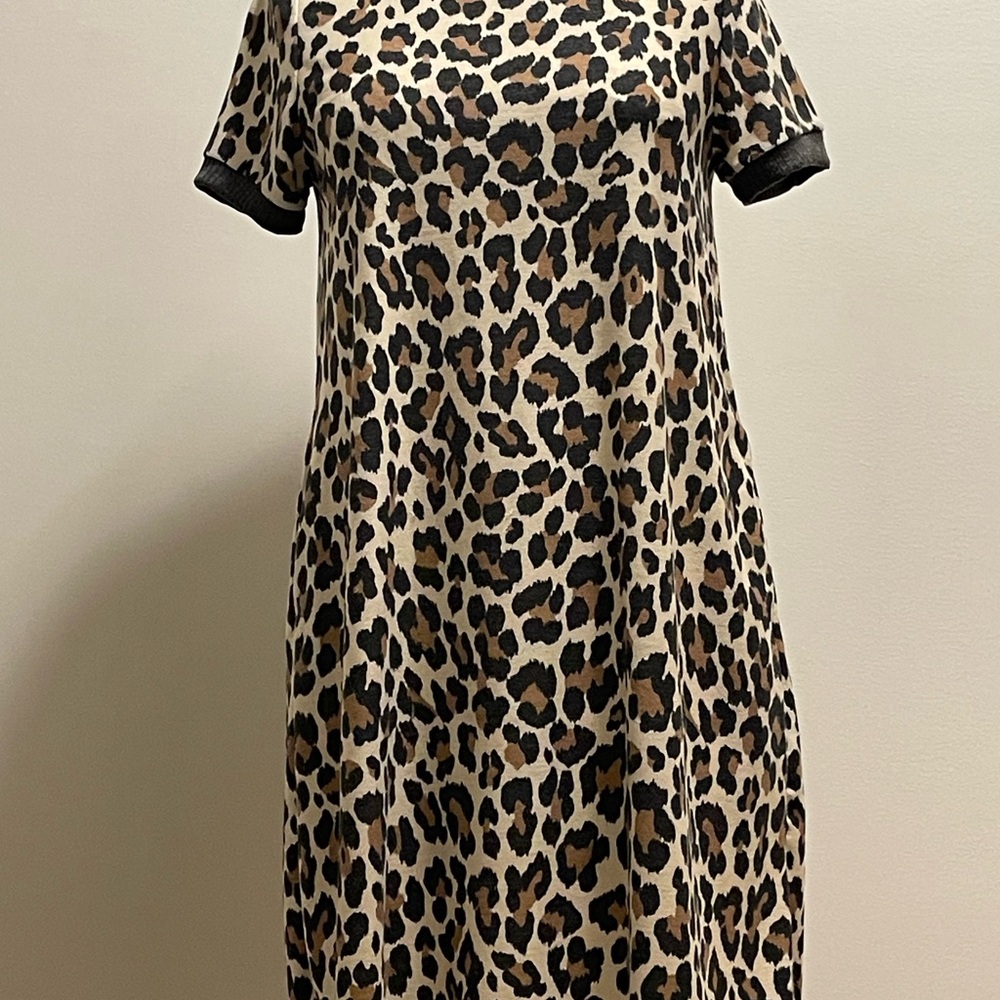 eesome Leopard Print Midi Dress - Black and Brown
